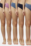 Red Rose Medium Rise Full Coverage Hipster Panty (Pack of 3) - Multicolor — thumbnail 1